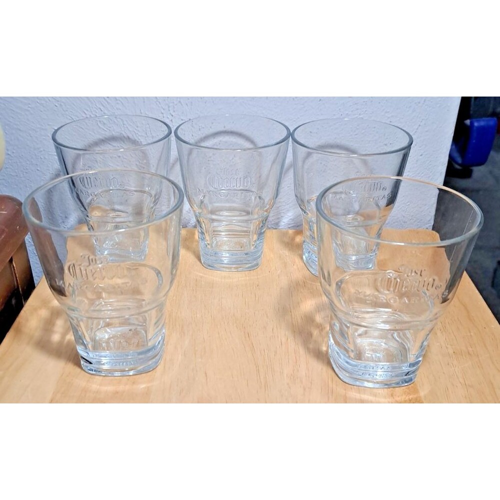 5 Jose Cuervo Margaritas Glasses Cups Barware